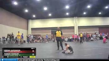 52 lbs Round 1 (6 Team) - Parker Mangum, Carolina Hammer Squad vs Sophia Gatewood, Midwest Xtreme Wrestling