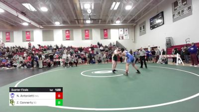 195 lbs Quarterfinal - Nick Antonietti, Salem vs Zachary Connerty, Bishop Guertin