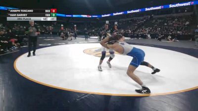 144 lbs 3rd Place - Joseph Toscano, Buchanan (CS) vs Kavi Garvey, Fountain Valley (SS)