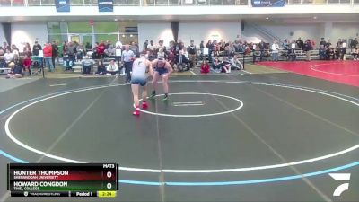 184 lbs Prelim - Hunter Thompson, Shenandoah University vs Howard Congdon, Thiel College