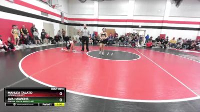 117-123 lbs Round 1 - Mahlea Talato, Jackson County vs Ava Hawkins, Odessa Youth Wrestling