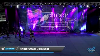 Spirit Factory - Blackout [2021 L2 Junior - Small - B] 2021 Cheer Ltd Open Championship: Trenton