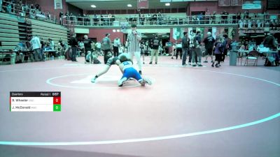 12U - 92 lbs Quarters - Brayton Wheeler, Carroll Wrestling Club vs Jaxon McDonald, Mishawaka Wrestling Club