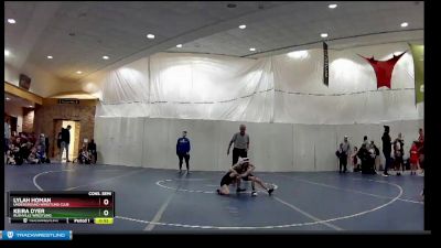 45 lbs Cons. Semi - Keira Dyer, Rushville Wrestling vs Lylah Homan, Underground Wrestling Club