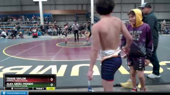 100 lbs Champ. Round 2 - Alex Abdel-Monem, Meridian Middle School vs Travis Taylor, Kimberly Middle School