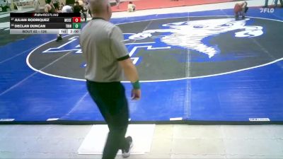 126 lbs Champ. Round 1 - Julian Rodriquez, Mccreary Central vs Declan Duncan, Trinity (Louisville)