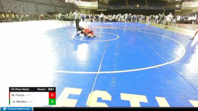 143 lbs 7th Place Match - Audrina Rendon, Victory Wrestling-Central WA vs Michelle Flores, Franklin Pierce Cardinal Wrestling Club