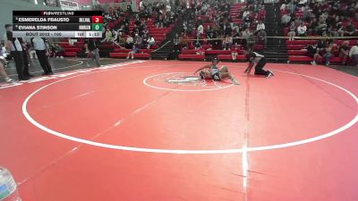 100 lbs Quarterfinal - Esmerelda Frausto, El Paso Del Valle vs Eviana Stinson, Clint Horizon