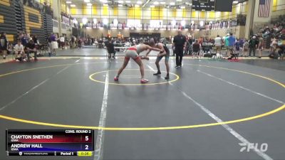 157 lbs Cons. Round 2 - Chayton Snethen, Iowa vs Andrew Hall, Iowa