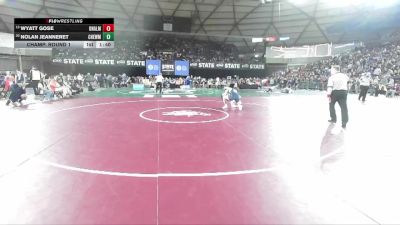 Boys 1B/2B 165 Champ. Round 1 - Wyatt Gose, Onalaska vs Nolan Jeanneret, Jenkins (Chewelah)