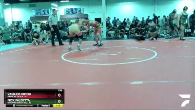 170 lbs Finals (2 Team) - Nick Faldetta, Orchard South WC vs Vasilios Dimou, Prime WC Black