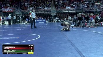 3A-120 lbs Champ. Round 2 - Malik DeBow, Linn-Mar vs Mitchell Pins, Dubuque Hempstead