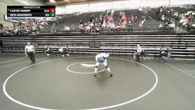 4A 190 lbs Semifinal - Seth Montierth, Ridgeline vs Carter Egbert, Mt Crest