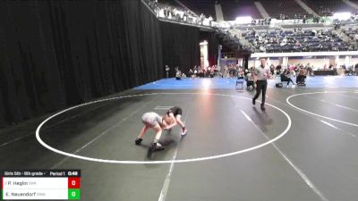 Girls 5th - 6th grade - 71 3rd Place Match - Presley Heglin, Sebolt Wrestling Academy vs Emberlynn Neuendorf, Iowa