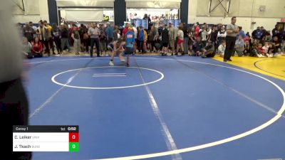 96 lbs Consy 1 - Corbin Leiker, University Hawks W.C. vs Jeremy Tkach, Burgettstown