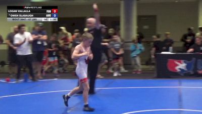67 lbs Champ. Rd Of 16 - Logan Vallalla, Pennsylvania vs Owen Slabaugh, Alber Athletics Wrestling Club