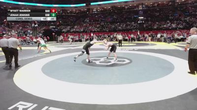 157 lbs Cons. Semis - Jonah Jenkins, Col. DeSales vs Wyatt Warren, Gallia Academy