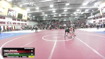 113 lbs Quarterfinal - Maika Serrano, Campo Verde High School vs Chrystian Owens, Mohave