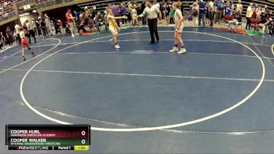 97 lbs Quarterfinal - Cooper Walker, Wyoming Underground Wrestling vs Cooper Hurl, Sanderson Wrestling Academy