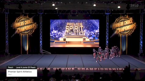 Premier Spirit Athletics - Day 1 [2024 Peach Level 4 Junior D1 Peach] 2024 Winner's Choice Championships - Mohegan Sun