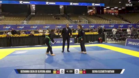 Olivia Elizabeth Nathan vs Geovanna Silva De Oliveira Aguia 2026 Pan Kids Jiu-Jitsu IBJJF Championship