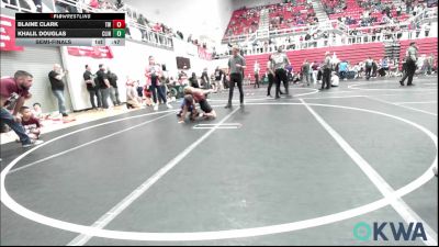 Semifinal - Blaine Clark, Tuttle Wrestling vs Khalil Douglas, Clinton Youth Wrestling