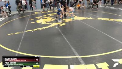 86 lbs Round 2 - Mick Dobbs, Interior Grappling Academy vs Owen Carty, Bethel Freestyle Wrestling Club