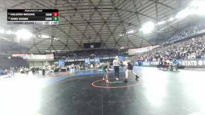 Boys 4A 175 lbs Champ. Round 1 - Holsten Brooks, Tahoma vs Jomo Dogbe, Auburn