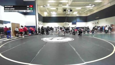 146 lbs Cons. Semi - Nathan Le, Hill Crest HS vs Aidan Lopez, Northview