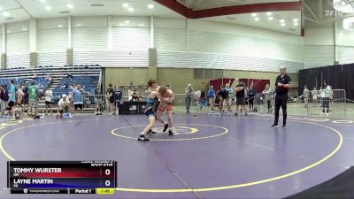 106 lbs Cons. Round 3 - Tommy Wurster, OH vs Layne Martin, MI
