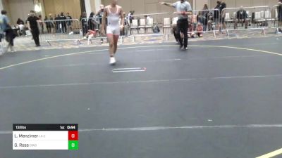 132 lbs Consi Of 8 #1 - Luke Menzimer, La Costa Canyon HS vs Gavin Ross, Diablo Grande WC