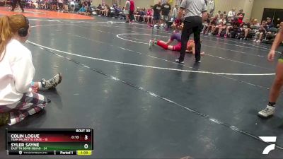 80 lbs Placement (16 Team) - Syler Sayne, East TN Bomb Squad vs Colin Logue, Team Palmetto State