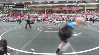 95 lbs Cons. Semi - Nolan Moret, Black Fox vs Taylor Hunt Jr, Nebraska Boyz