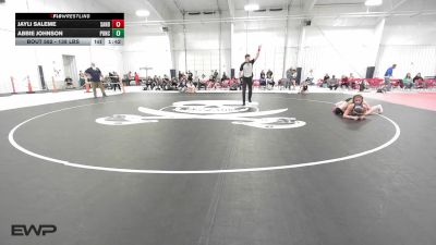 138 lbs Rr Rnd 5 - Jayli Saleme, Sand Springs JH Girls vs Abbie Johnson, Ponca City LadyCat Wrestling