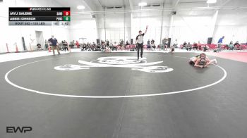 138 lbs Rr Rnd 5 - Jayli Saleme, Sand Springs JH Girls vs Abbie Johnson, Ponca City LadyCat Wrestling