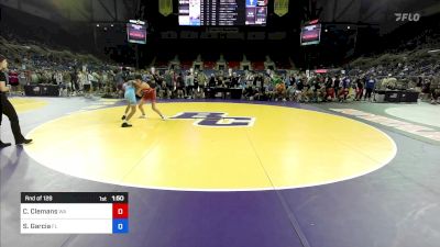 113 lbs Rnd Of 128 - Caleb Clemans, WA vs Stefano Garcia, FL