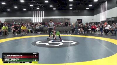 55 lbs Round 2 (8 Team) - Brady Bellavia, Team 922 (OH-PA) vs Clayton Knighton, Junior Terps Xtreme (MY)