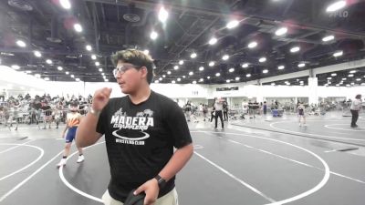 90 lbs Quarterfinal - Aaron Sanchez, Madera Grapplers WC vs Achilles Martinez, Grindhouse WC