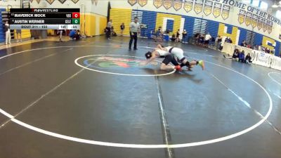 150 lbs Cons. Round 3 - Maverick Mock, Vero Beach Senior vs Austin Werner, Celebration