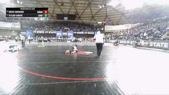 Boys 4A 113 lbs Champ. Round 1 - Tyler Grife, Lincoln (Seattle) vs Seth Gerner, Camas