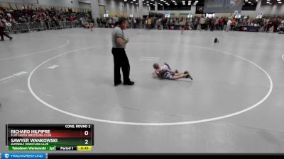 49 lbs Cons. Round 2 - Richard Hilpipre, Flat Earth Wrestling Club vs Sawyer Wankowski, Zumwalt Wrestling Club