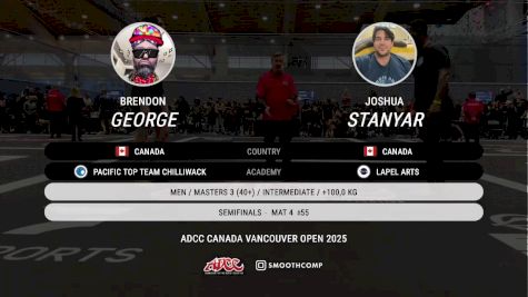 Brendon George vs Joshua Stanyar 2025 ADCC Vancouver Open