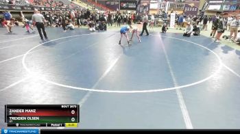 88 lbs 5th Place Match - Trexden Olsen, UT vs Zander Manz, IA