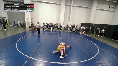 80 lbs Champ. Round 1 - Blade Pehrson, Utah vs Tyson Linnell, Utah