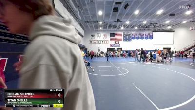 43-43 lbs Round 1 - Declan Schinkel, Rawlins Wrestling Club vs Titan Shells, Riverton USA Wrestling