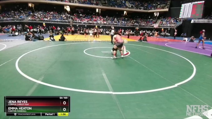 5A 165 lbs Champ. Round 1 - Jena Reyes, Corpus Christi Ray vs Emma ...