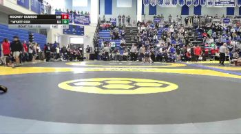 113 lbs Cons. Round 5 - Rooney Olmedo, Dowagiac vs Wyatt Cox, Eastside