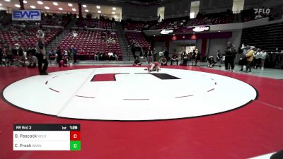 125 lbs Rr Rnd 3 - Brenlie Peacock, McLoud vs Carissa Prock, Warner High School Girls