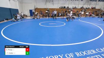 130 lbs Cons. Round 3 - Thomas Zubia, Zubia Boyz vs Carlos Pongo, Cardinal WC