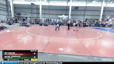 105 lbs Cons. Round 3 - Micael Gonzalez, Team Sublime vs Jet Chacon, Rocky Mountain Middle School
